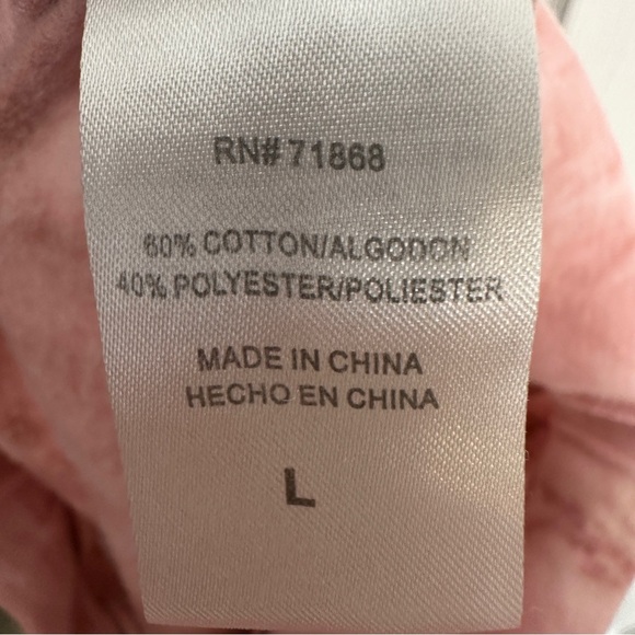 Disney Mickey Mouse sz L sweat shorts, pink tie dye, elastic waist - Picture 8 of 9